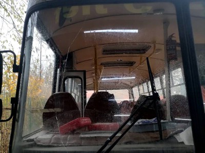 Установка лобового стекла PAZ 3205 1985-