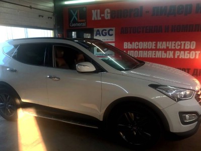 Установка лобового стекла Hyundai Santa FE 2012-2018