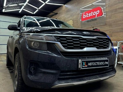 Установка лобового стекла Kia Seltos 2019-