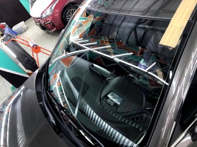 Установка заднего стекла Mazda 6 GJ 2012-