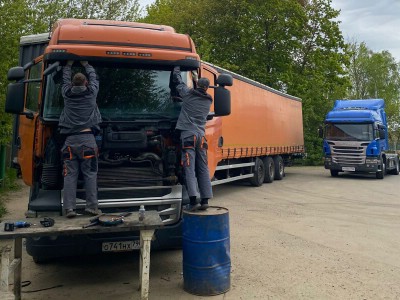 Установка лобового стекла Scania PGR Series A Truck 2D 2004-